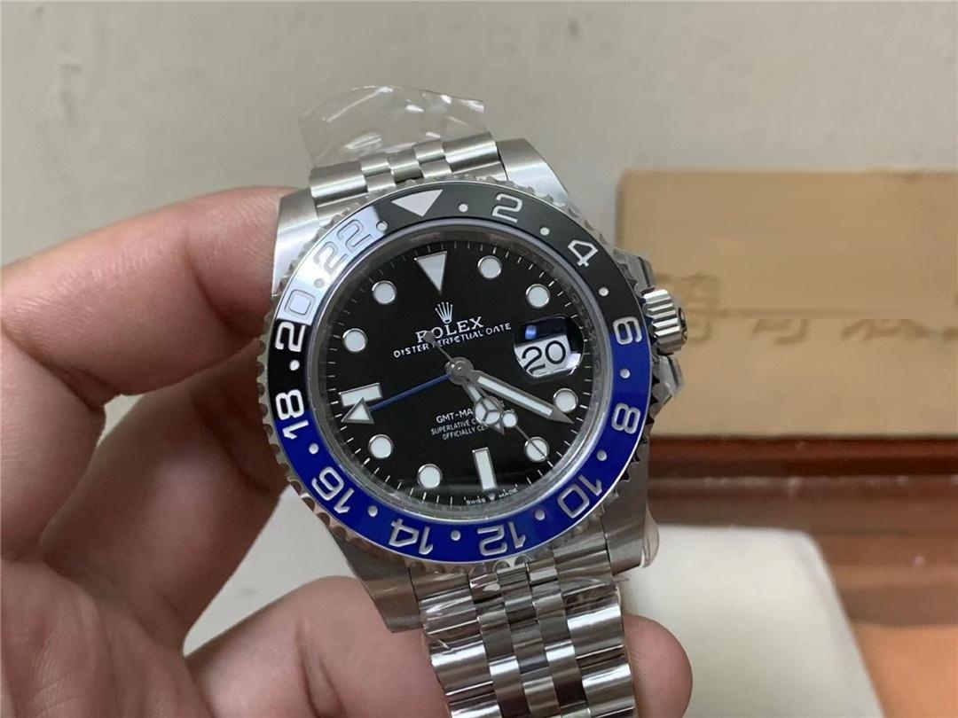 Gerçek-Replika Karşılaştırması: Clean Rolex GMT Inter Milan Bezel (Mavi-Siyah Bezel) — 4. fotoğraf
