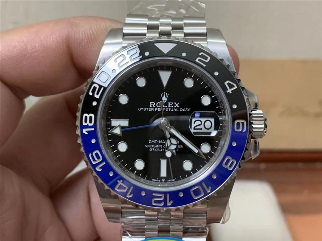 Gerçek-Replika Karşılaştırması: Clean Rolex GMT Inter Milan Bezel (Mavi-Siyah Bezel) — 8. fotoğraf