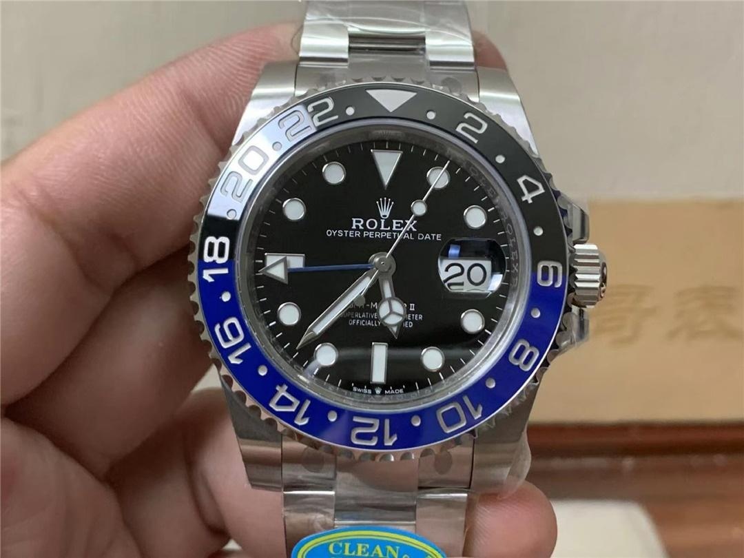 Gerçek-Replika Karşılaştırması: Clean Rolex GMT Inter Milan Bezel (Mavi-Siyah Bezel) — 9. fotoğraf