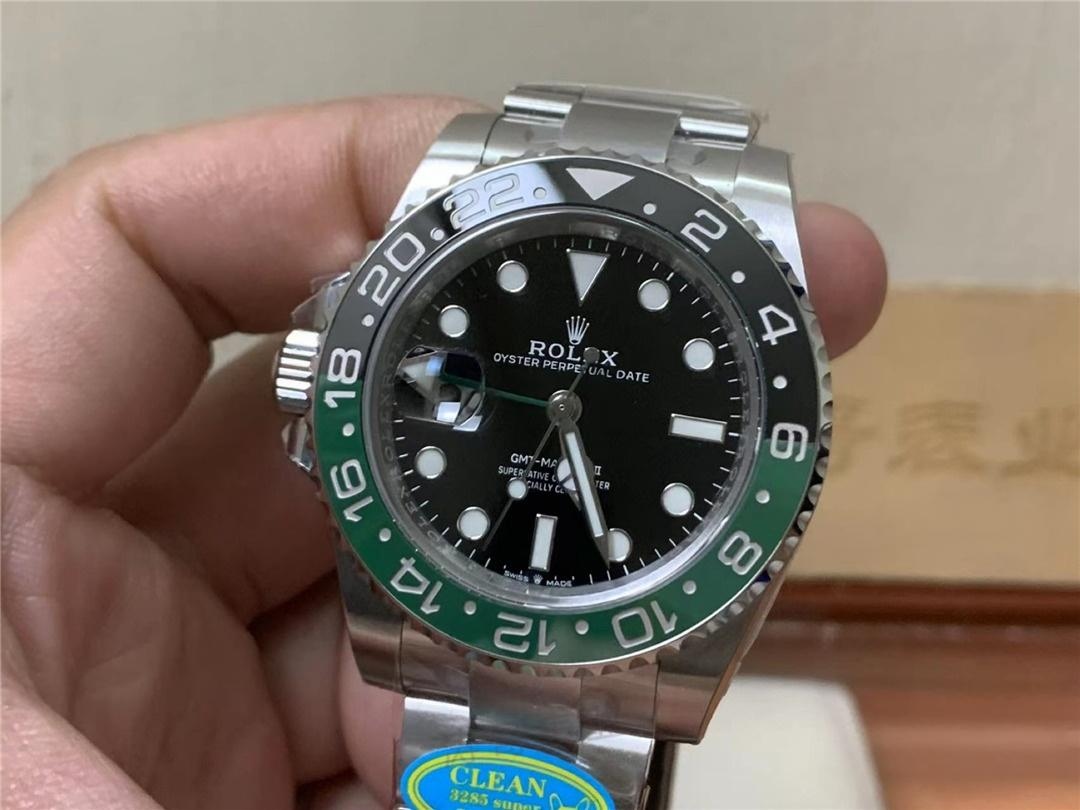 Gerçek-replika karşılaştırması: Clean Rolex GMT Sprite bezel Dandong 3285 mekanizması orijinaline uygun mu? — 3. fotoğraf
