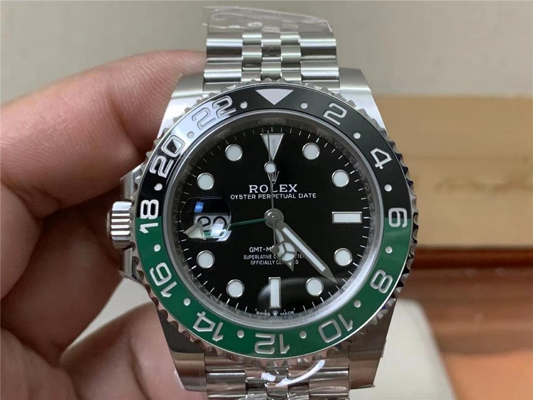 Gerçek-replika karşılaştırması: Clean Rolex GMT Sprite bezel Dandong 3285 mekanizması orijinaline uygun mu? — 8. fotoğraf