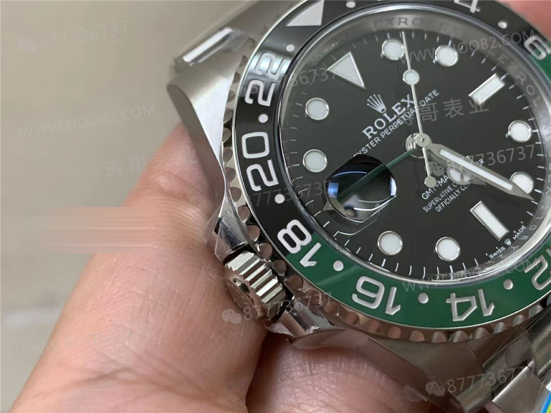 Gerçek-replika karşılaştırması: Clean Rolex GMT Sprite bezel Dandong 3285 mekanizması orijinaline uygun mu? — 11. fotoğraf
