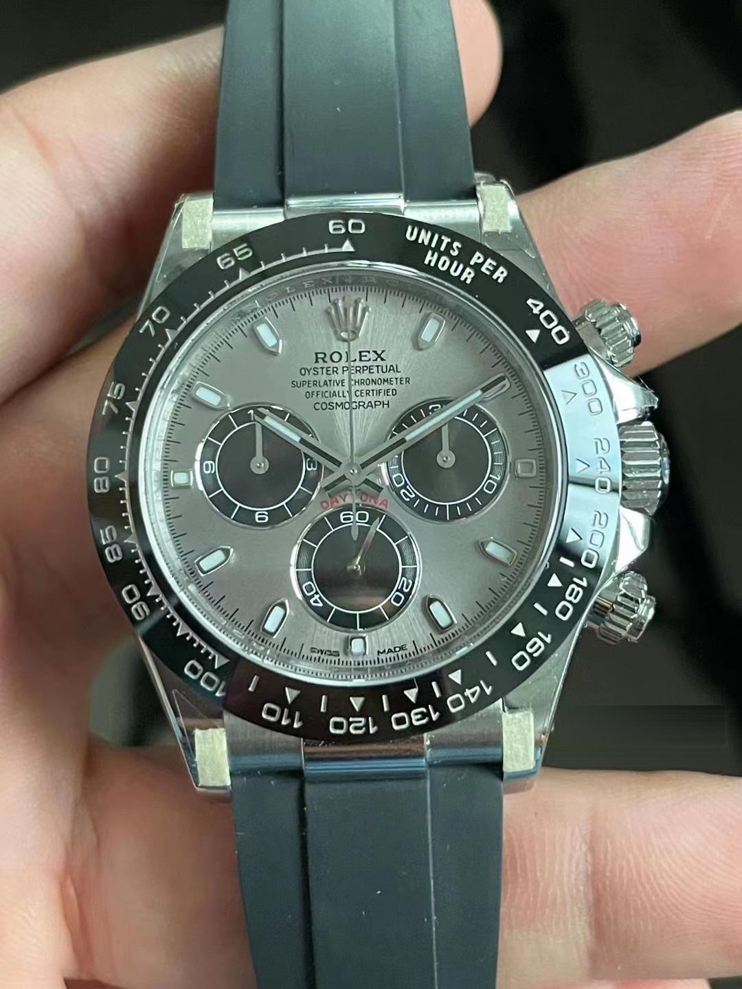 Gerçek-Replika Karşılaştırması: Clean Rolex Gri Kauçuk Daytona 4130 Mekanizması BT Factory'i Alt Edebilir mi? — 14. fotoğraf