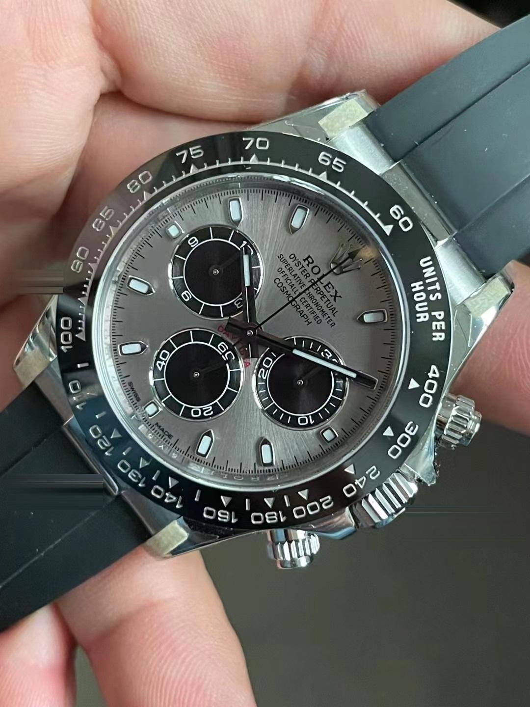Gerçek-Replika Karşılaştırması: Clean Rolex Gri Kauçuk Daytona 4130 Mekanizması BT Factory'i Alt Edebilir mi? — 15. fotoğraf