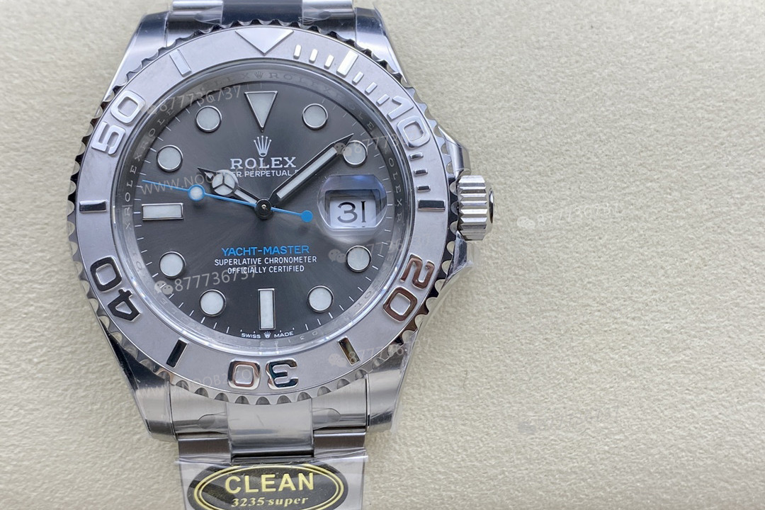 Gerçek-replika karşılaştırması: CLEAN/Clean Rolex gri Yacht-Master 126622 incelemesi — 1. fotoğraf