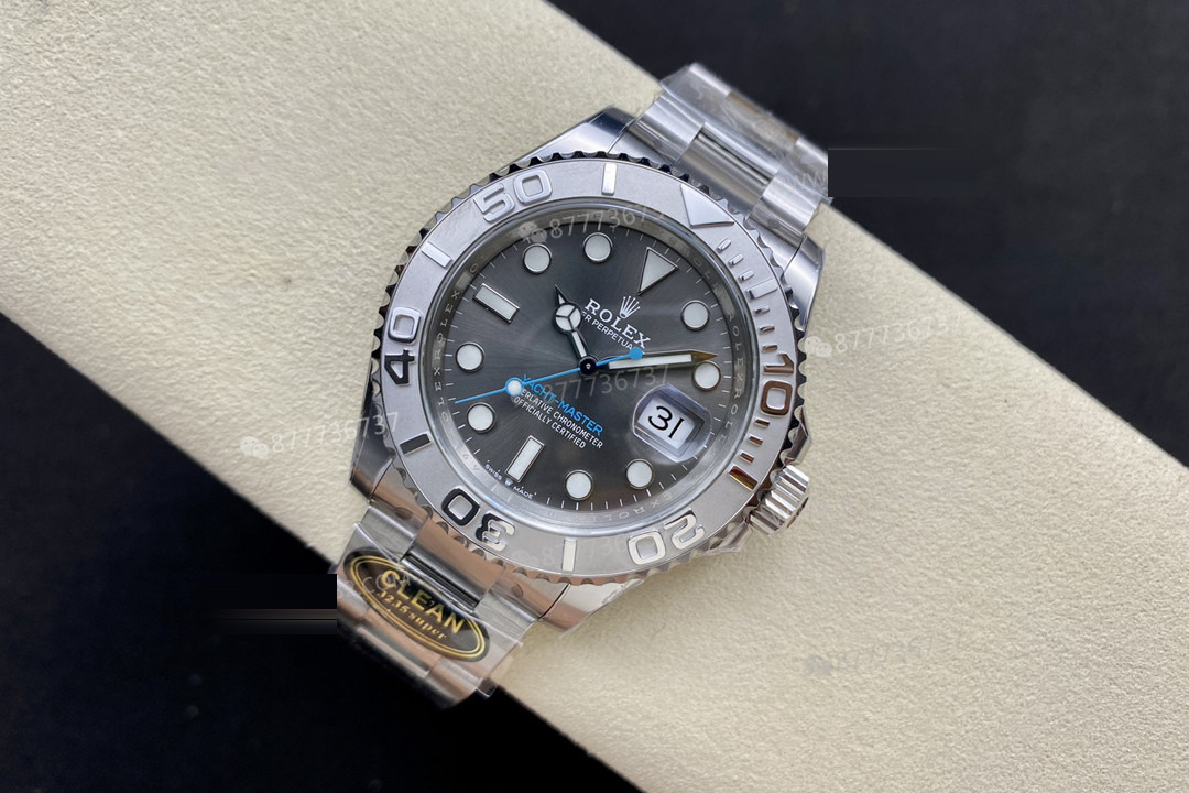 Gerçek-replika karşılaştırması: CLEAN/Clean Rolex gri Yacht-Master 126622 incelemesi — 5. fotoğraf