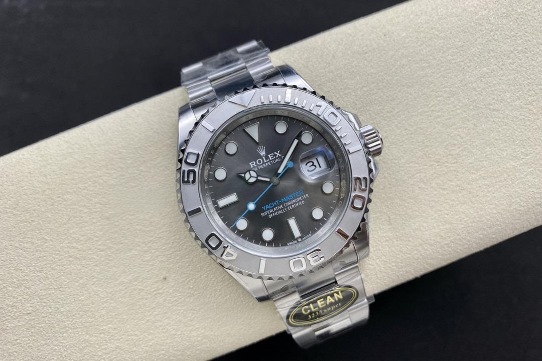 Gerçek-replika karşılaştırması: CLEAN/Clean Rolex gri Yacht-Master 126622 incelemesi — 6. fotoğraf