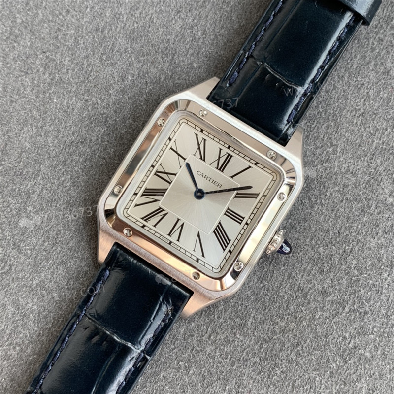 Gerçek-replika karşılaştırması: F1 Factory Cartier Santos-Dumont replika saat — 20. fotoğraf