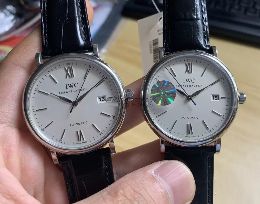 Gerçek-replika karşılaştırması: FK Factory IWC Portofino serisi IW356501 replika saatin orijinalle karşılaştırmalı incelemesi — 9. fotoğraf