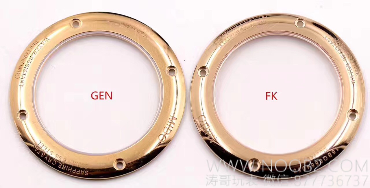 Gerçek-replika karşılaştırması: FK Factory Mido Baroncelli serisi M027.407 rose gold replika saat incelemesi, işçiliği nasıl? — 10. fotoğraf