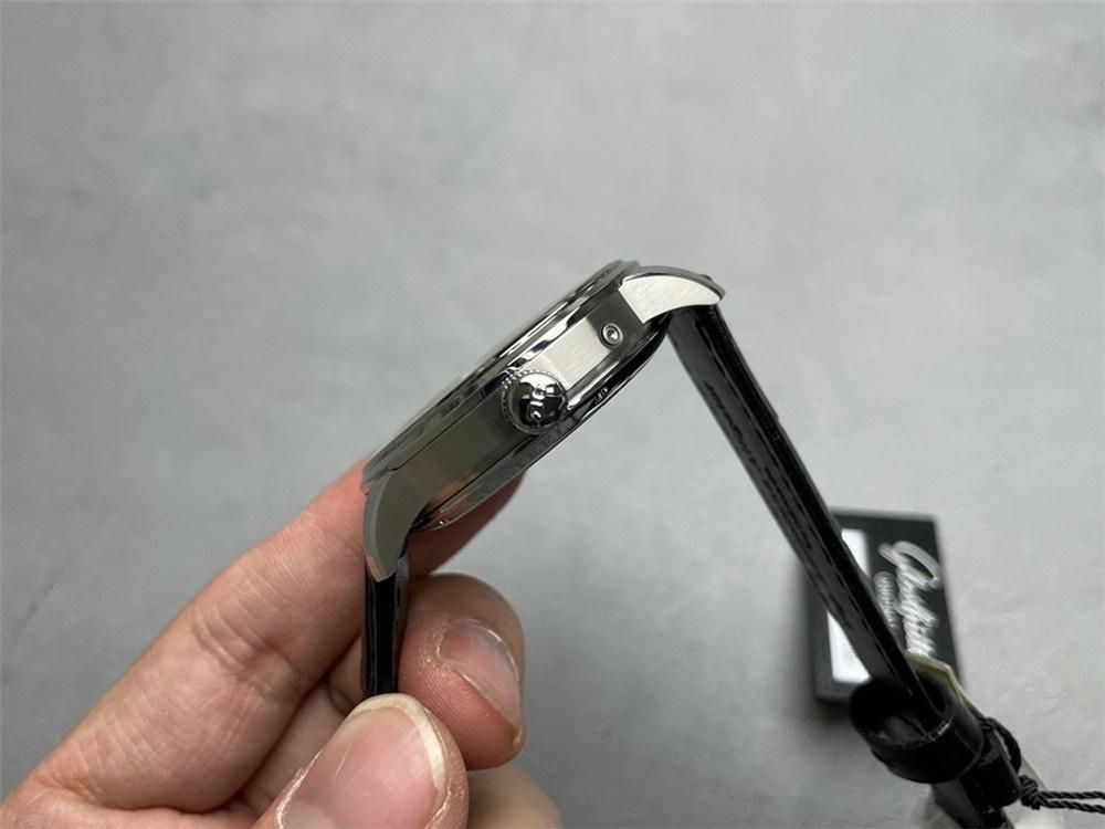 Gerçek-Replika Karşılaştırması: GL Factory Glashütte Senator Büyük Tarih Gerçek Ay Evreli Replika Saat — 16. fotoğraf