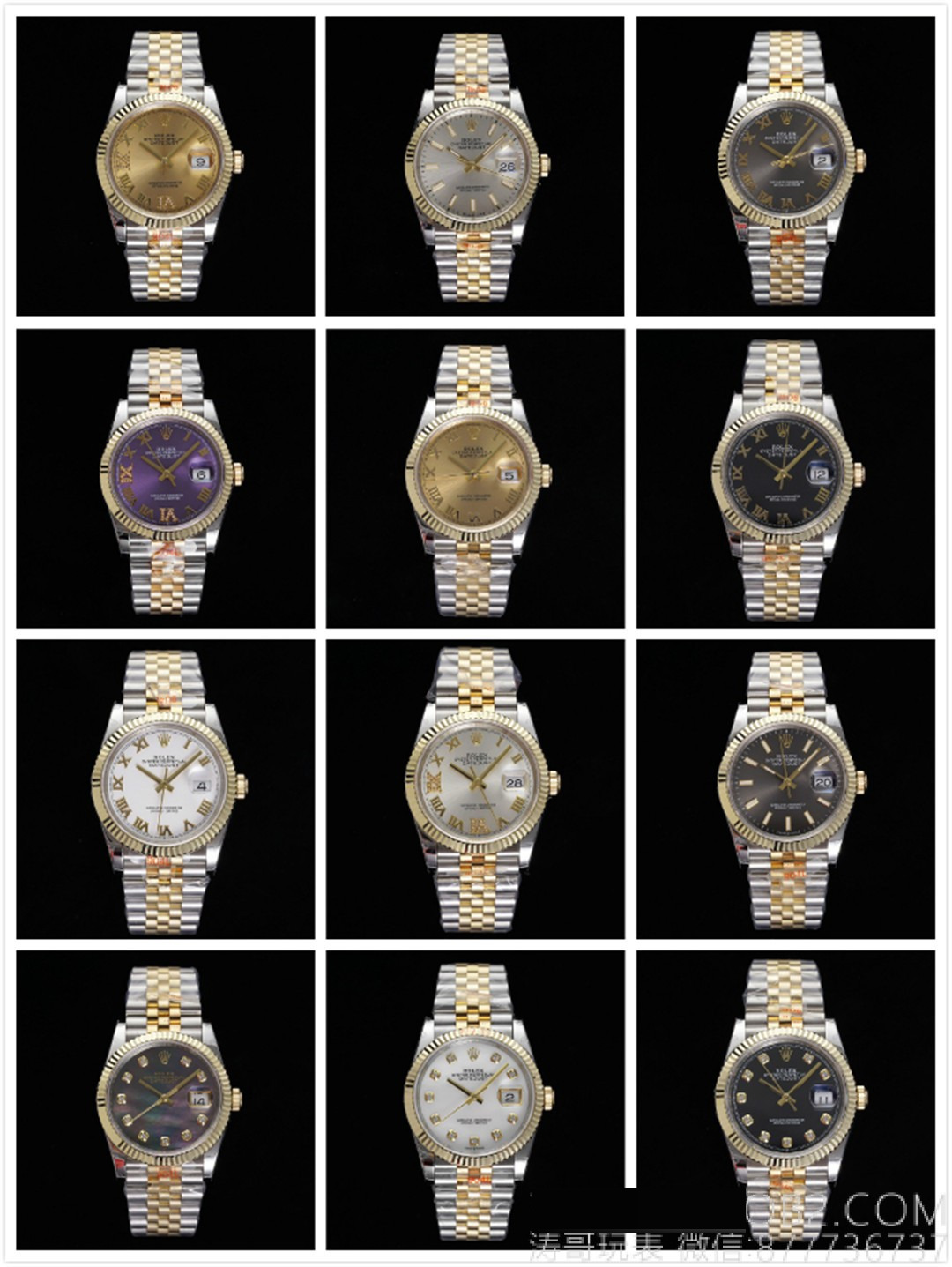 Gerçek-replika karşılaştırması: GM Factory Rolex Datejust 36 mm beş sıralı bilezik, 3235 tek parça mekanizma V3 versiyon, altın kaplama seri orijinal ile inceleme — 19. fotoğraf