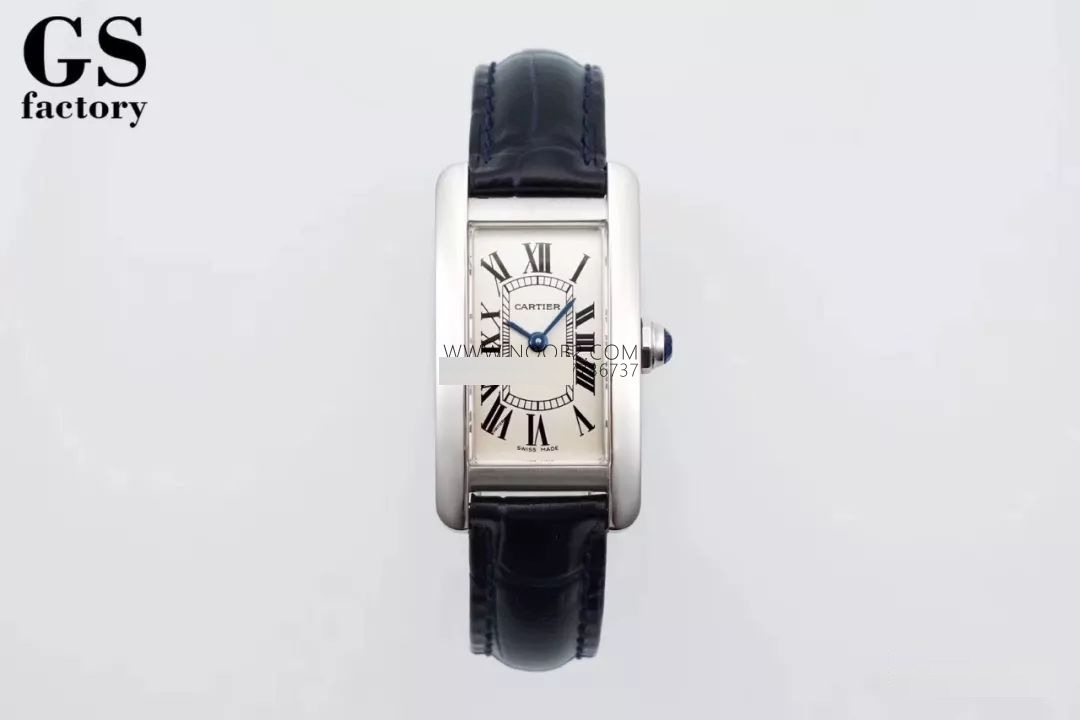 Gerçek-replika karşılaştırması: GS Factory Cartier Tank Américaine WSTA0016 kadın İsviçre kuvars mekanizmalı replika saat ile orijinali arasındaki fark nerede? Bu fabrika nasıl? — 11. fotoğraf