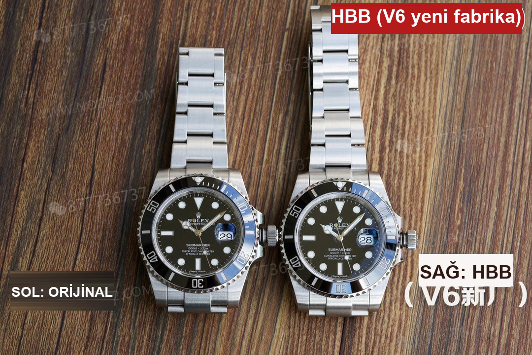 Gerçek-replika karşılaştırması: HBBV6 Factory Rolex siyah Submariner ile orijinali arasında ne fark var? — 1. fotoğraf
