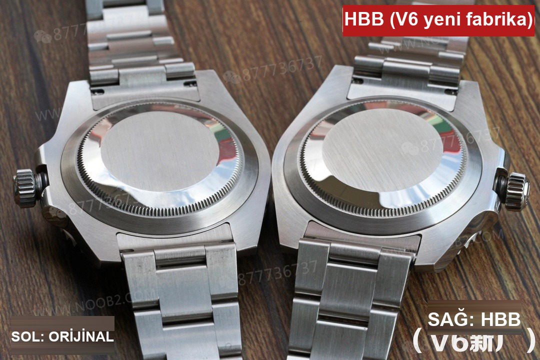 Gerçek-replika karşılaştırması: HBBV6 Factory Rolex siyah Submariner ile orijinali arasında ne fark var? — 14. fotoğraf