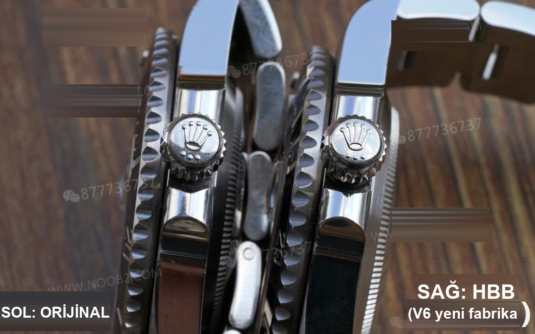 Gerçek-replika karşılaştırması: HBBV6 Factory Rolex siyah Submariner ile orijinali arasında ne fark var? — 15. fotoğraf