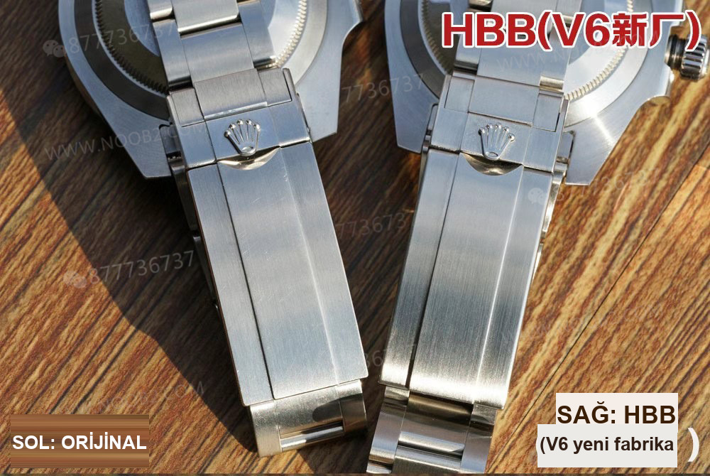 Gerçek-replika karşılaştırması: HBBV6 Factory Rolex siyah Submariner ile orijinali arasında ne fark var? — 18. fotoğraf