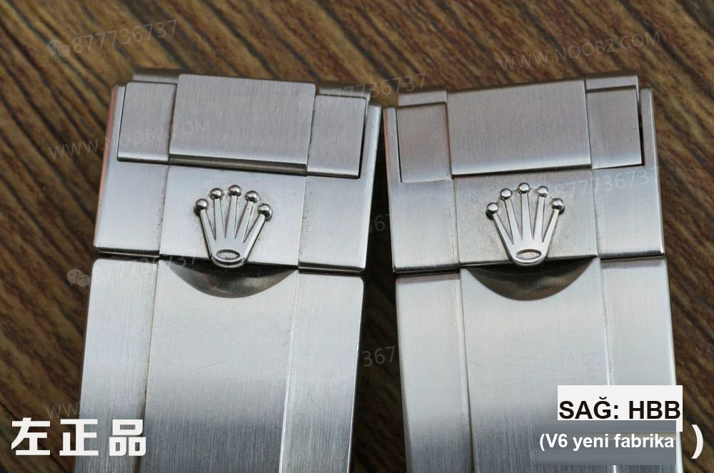 Gerçek-replika karşılaştırması: HBBV6 Factory Rolex siyah Submariner ile orijinali arasında ne fark var? — 19. fotoğraf