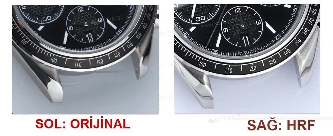 Gerçek-Replika Karşılaştırması: HR Factory Omega Speedmaster 326 Çok Fonksiyonlu Kronograf Kol Saati — 6. fotoğraf