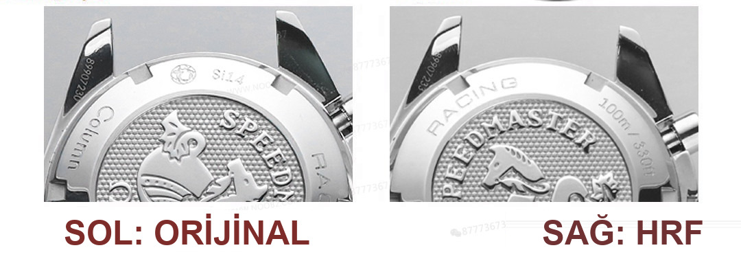 Gerçek-Replika Karşılaştırması: HR Factory Omega Speedmaster 326 Çok Fonksiyonlu Kronograf Kol Saati — 10. fotoğraf