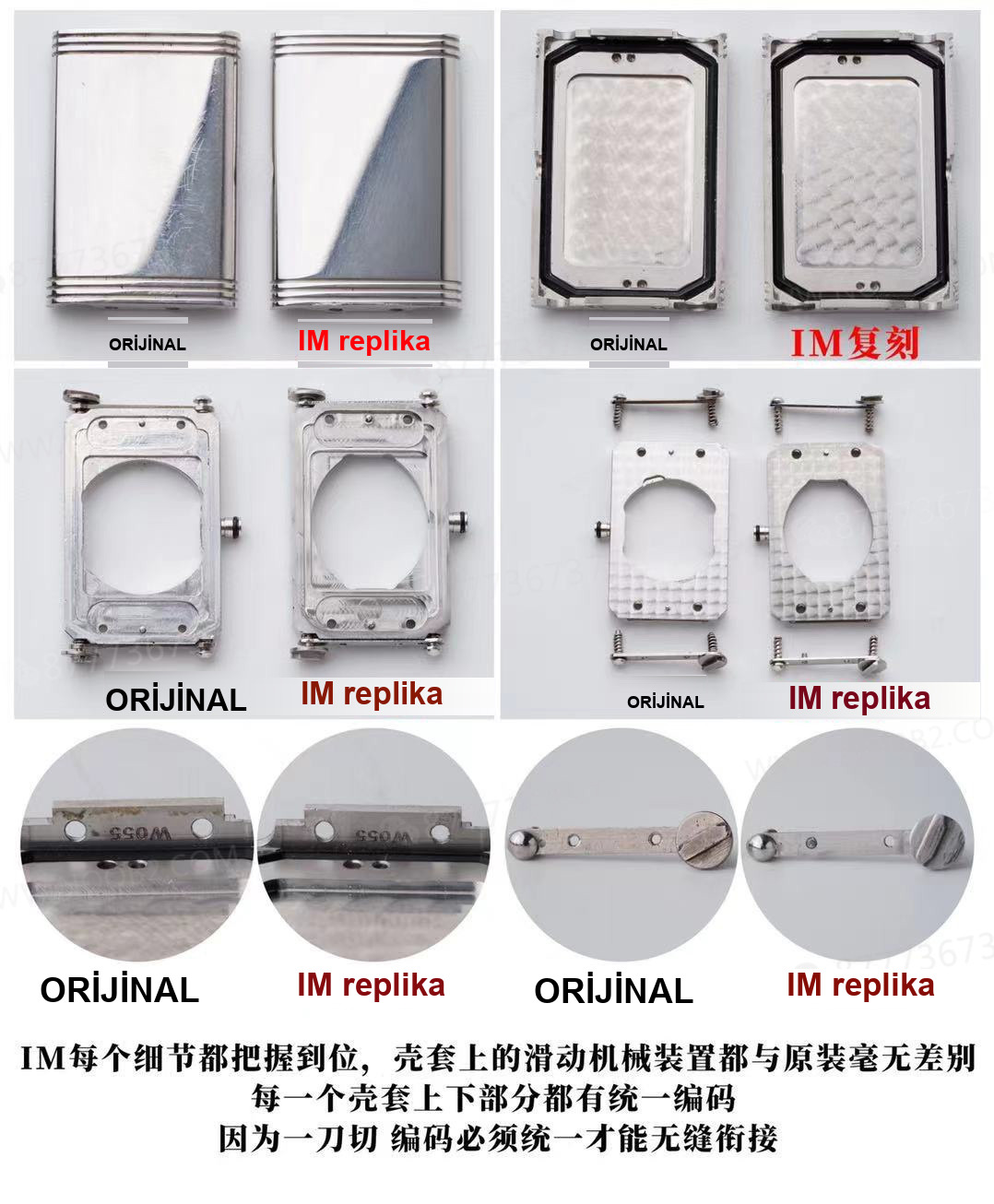 Gerçek-replika karşılaştırması: IM Factory Jaeger-LeCoultre Reverso kadın replika saat Q3288420 — 10. fotoğraf
