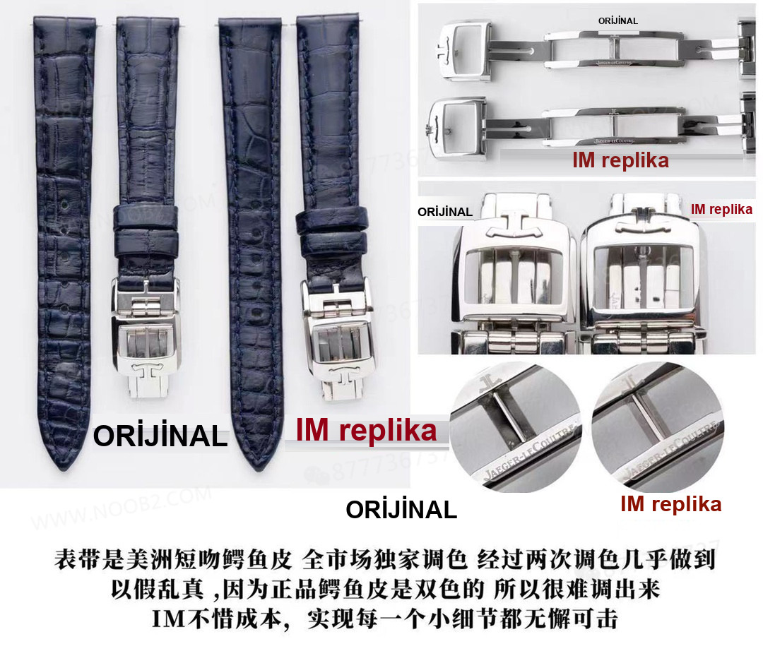 Gerçek-replika karşılaştırması: IM Factory Jaeger-LeCoultre Reverso kadın replika saat Q3288420 — 11. fotoğraf