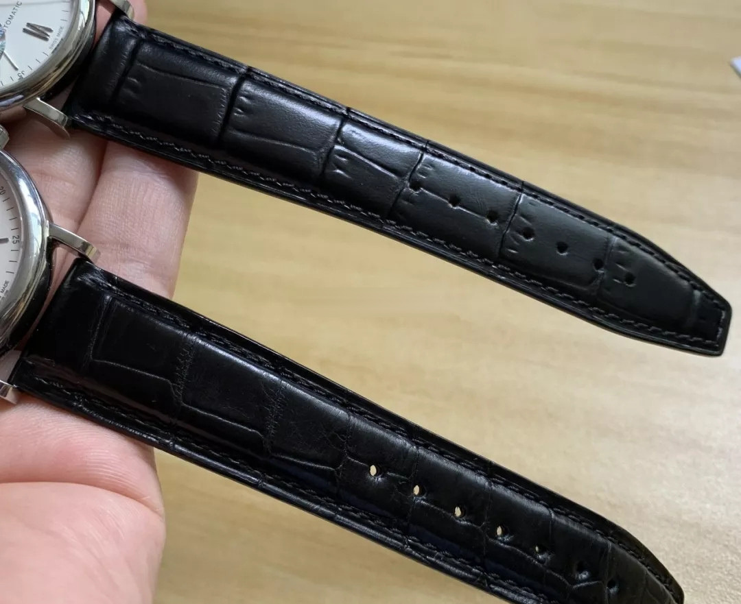 Gerçek-replika karşılaştırması: MKS IWC Portofino klasik erkek replika saati V5 versiyonunun orijinal IW356501 ile karşılaştırması — 17. fotoğraf
