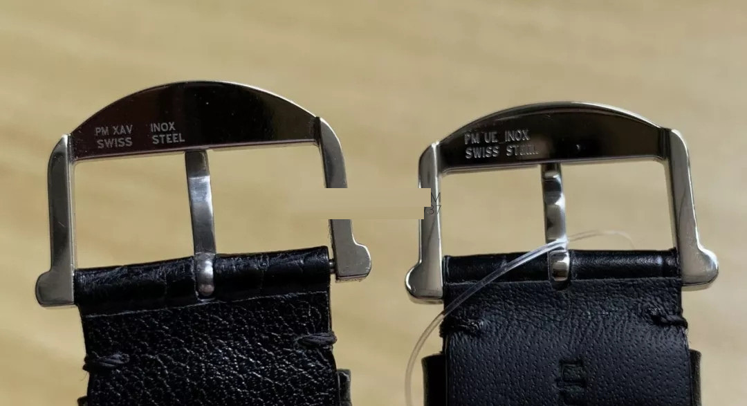 Gerçek-replika karşılaştırması: MKS IWC Portofino klasik erkek replika saati V5 versiyonunun orijinal IW356501 ile karşılaştırması — 19. fotoğraf