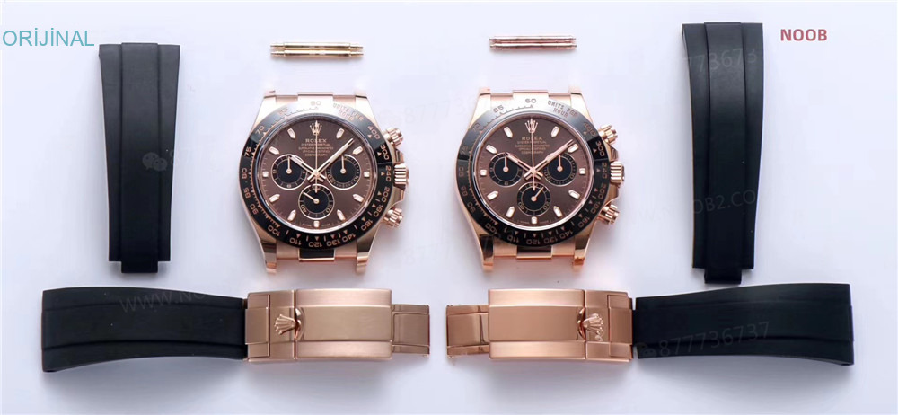 Gerçek-replika karşılaştırması: N Factory Rolex Daytona 4130 mekanizmalı çikolata renkli model tek bakışta ele verir mi? — 1. fotoğraf