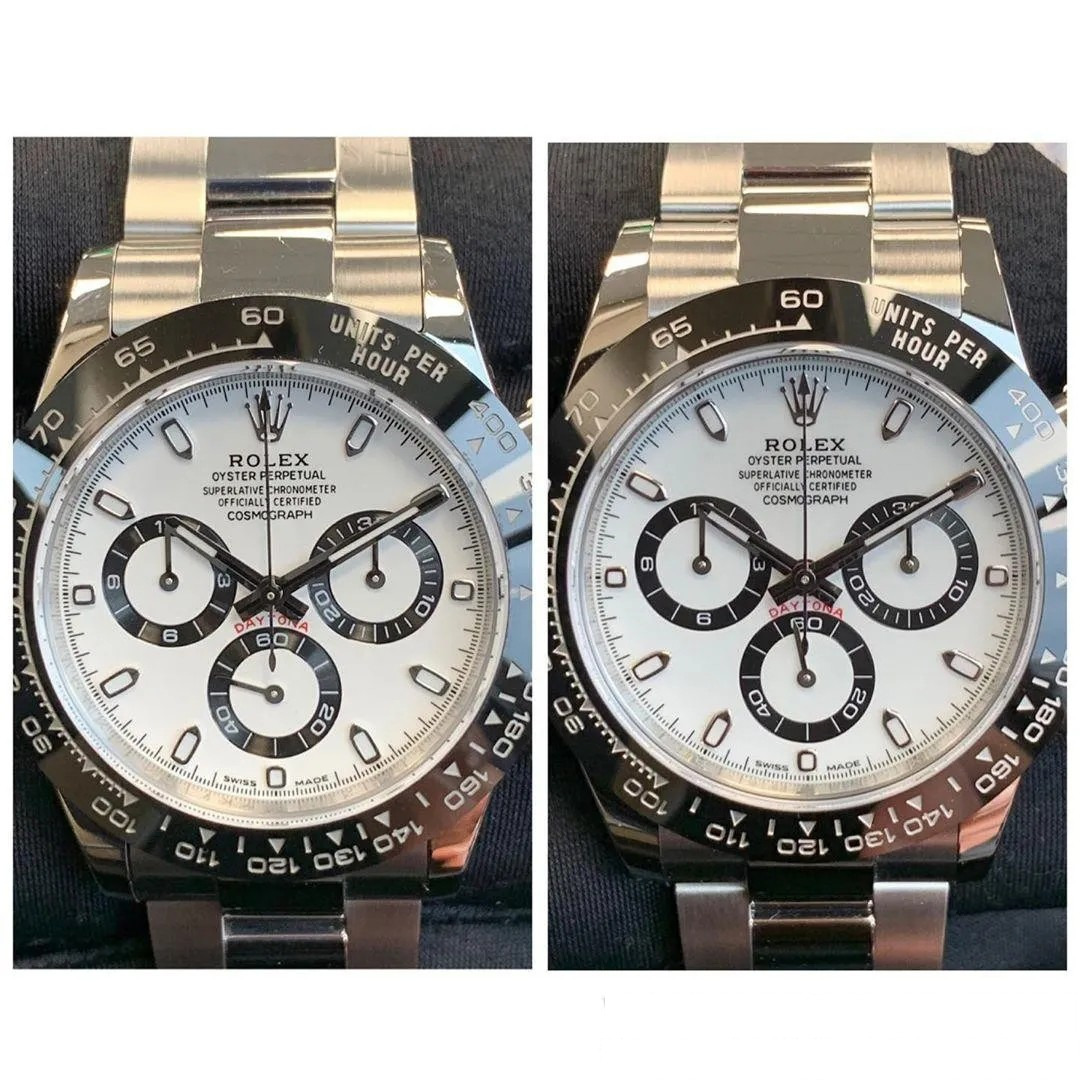 Gerçek-replika karşılaştırması: N Factory Rolex Daytona V3 sürümü 4130 mekanizması orijinalinden nasıl ayırt edilir? — 3. fotoğraf