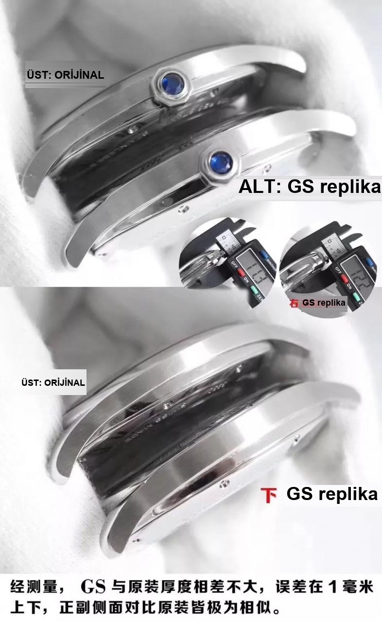 Gerçek-replika karşılaştırması, orijinal incelemesi: GS Factory Cartier Drive de serisi WSNM0004 replika saat ne kadar? Kalitesi iyi mi? — 7. fotoğraf