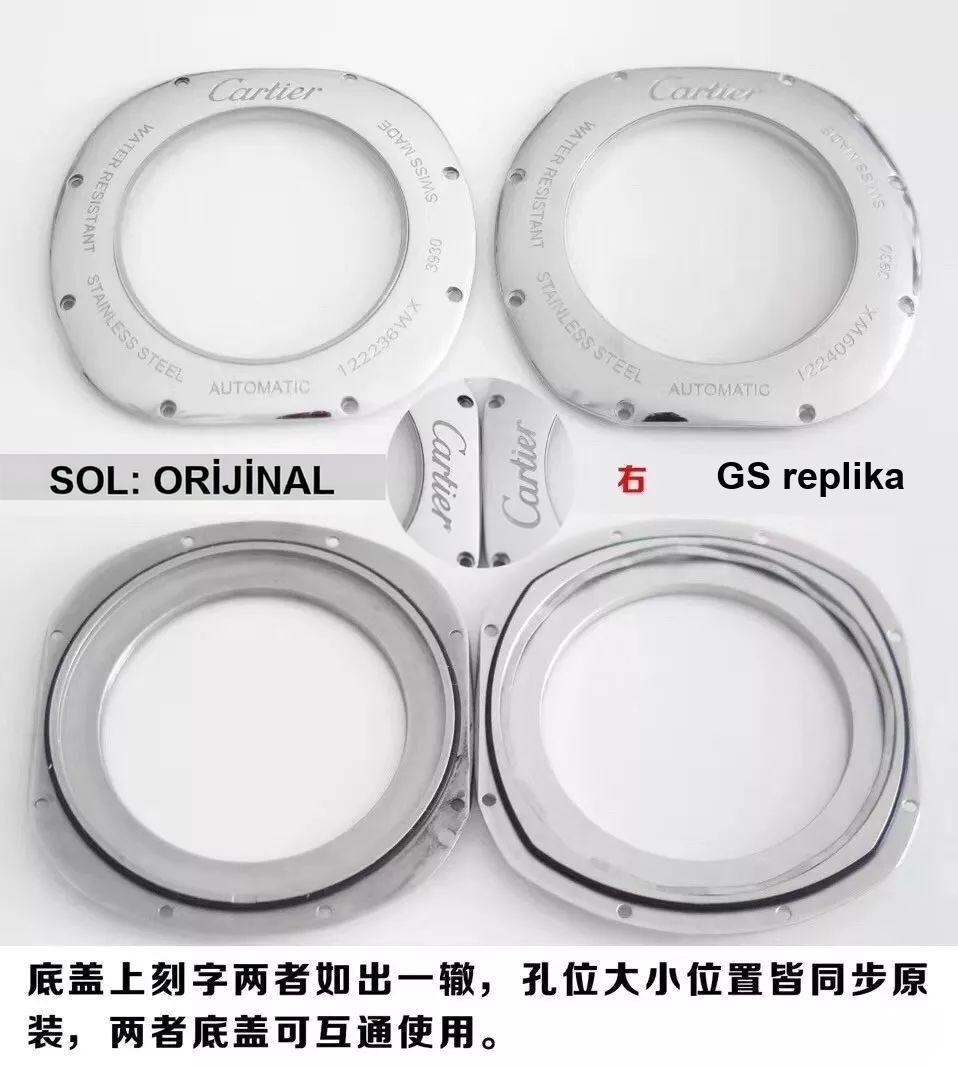 Gerçek-replika karşılaştırması, orijinal incelemesi: GS Factory Cartier Drive de serisi WSNM0004 replika saat ne kadar? Kalitesi iyi mi? — 8. fotoğraf