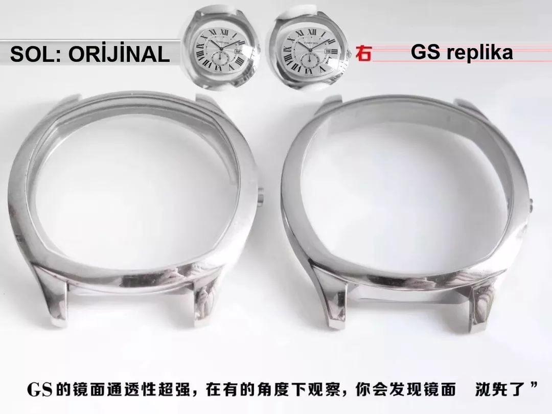 Gerçek-replika karşılaştırması, orijinal incelemesi: GS Factory Cartier Drive de serisi WSNM0004 replika saat ne kadar? Kalitesi iyi mi? — 10. fotoğraf