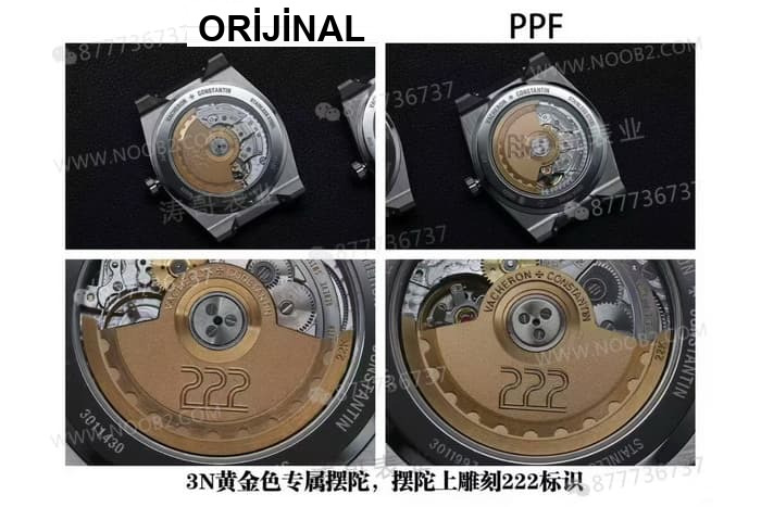 Gerçek-replika karşılaştırması: PPF Factory Vacheron Constantin Historiques 4200H/222A arasında ne fark var? — 4. fotoğraf