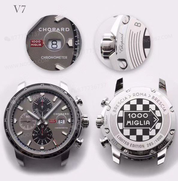 Gerçek-replika karşılaştırması: V7 Factory Chopard Classic Racing serisi 168571-3004 kronograf saatin işçiliği iyi mi? — 5. fotoğraf