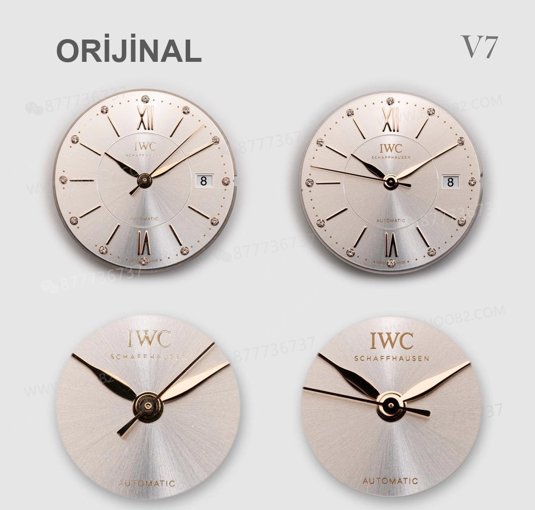 Gerçek-replika karşılaştırması: V7 Factory IWC kadın Portofino 37 mm saat incelemesi — 4. fotoğraf