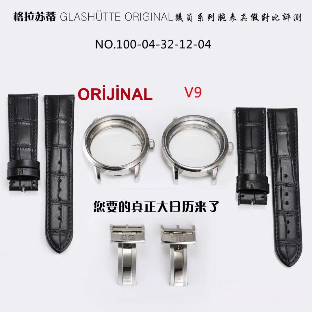 Gerçek-replika karşılaştırması: V9 Factory Glashütte Original Senator 1-36-04 çift atlamalı büyük tarih ay evreli saatini nasıl yapmış? — 18. fotoğraf