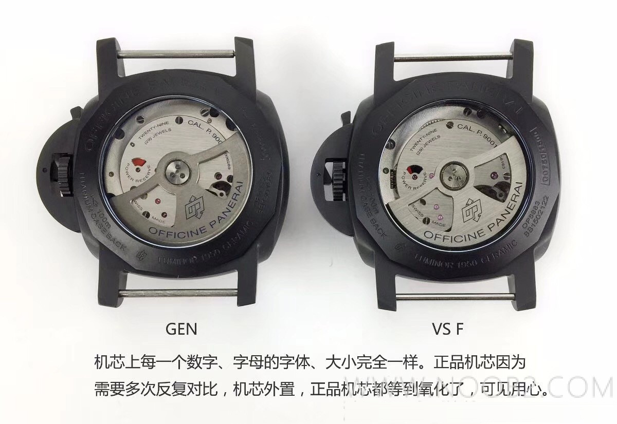 Gerçek-replika karşılaştırması: VS Factory Panerai PAM441 V2 versiyonunda kullanılan kendi üretimi Cal.P9001 mekanizmasının orijinaline kıyasla eksileri neler? — 35. fotoğraf