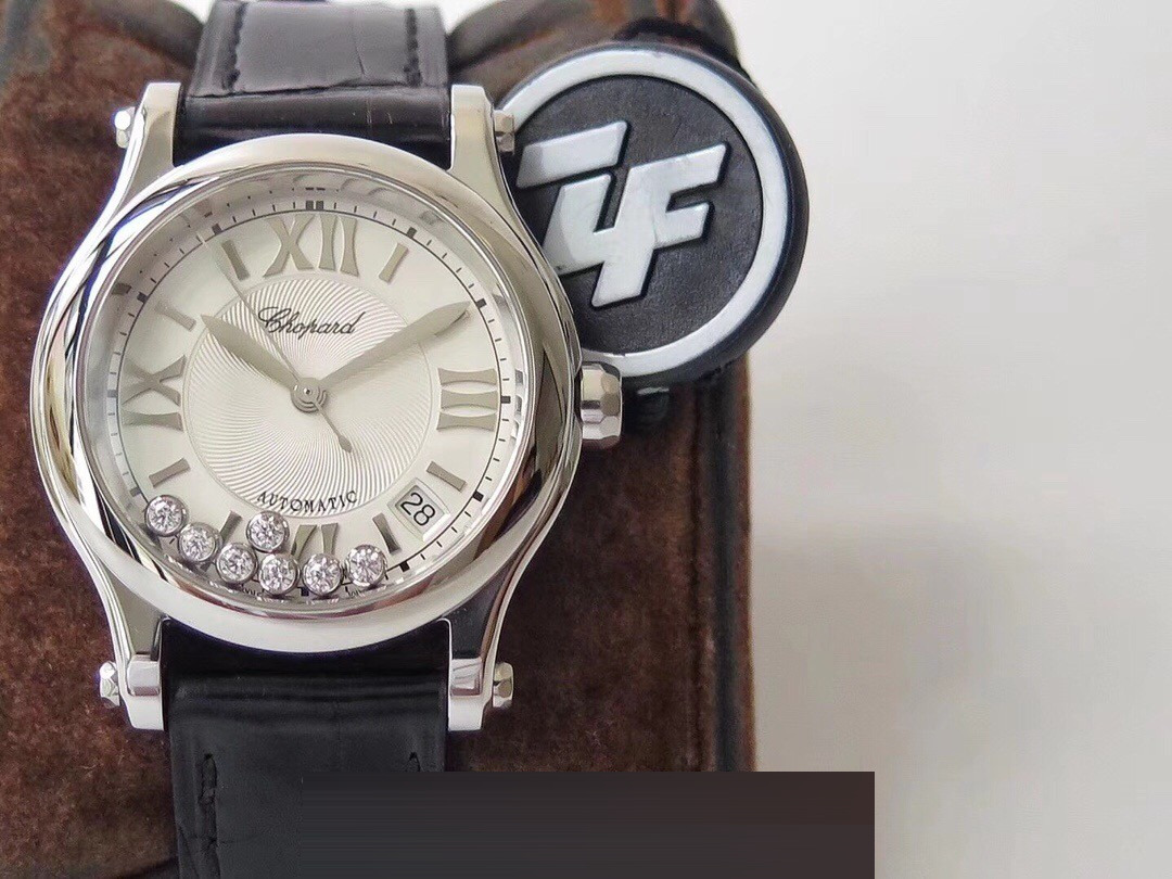Gerçek-Replika Karşılaştırması: ZF Factory Chopard Happy Diamonds 7 Elmaslı 278559, Sea-Gull 2892 Mekanizmalı 36 mm Otomatik Kadın Kol Saati — Orijinal İncelemesi — 5. fotoğraf