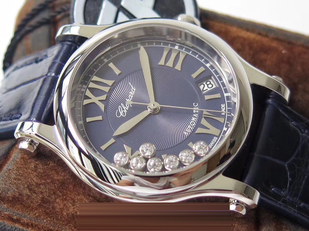 Gerçek-Replika Karşılaştırması: ZF Factory Chopard Happy Diamonds 7 Elmaslı 278559, Sea-Gull 2892 Mekanizmalı 36 mm Otomatik Kadın Kol Saati — Orijinal İncelemesi — 10. fotoğraf