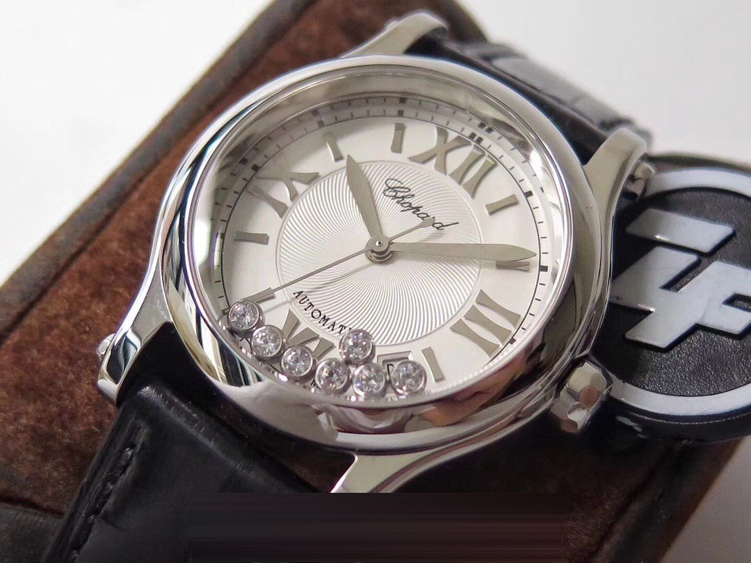 Gerçek-Replika Karşılaştırması: ZF Factory Chopard Happy Diamonds 7 Elmaslı 278559, Sea-Gull 2892 Mekanizmalı 36 mm Otomatik Kadın Kol Saati — Orijinal İncelemesi — 11. fotoğraf