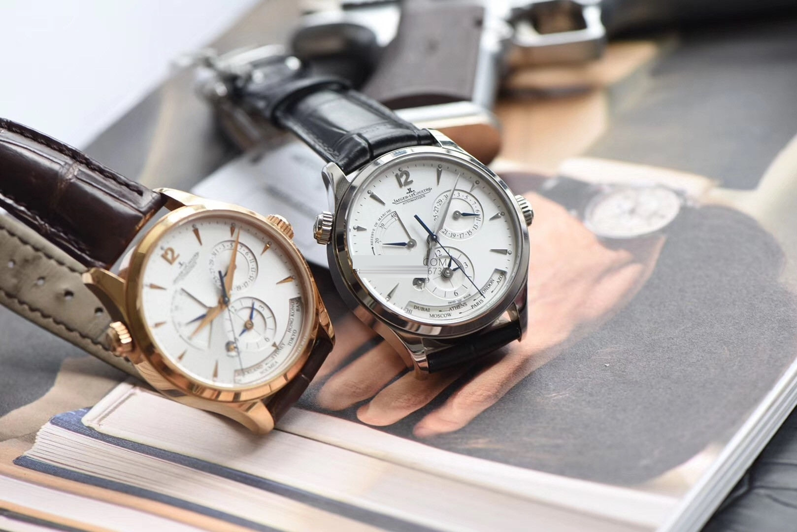 Gerçek-replika karşılaştırması: ZF Factory Jaeger-LeCoultre Master Geographic Q1428421 replika saatin orijinalle karşılaştırmalı incelemesi — 16. fotoğraf