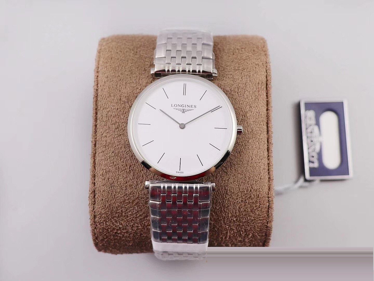 Gerçek-replika karşılaştırması: Zhao Liying'in taktığı N1 Factory Longines La Grande Classique serisi orijinal Cal.420 İsviçre kuvars mekanizmalı replika saat incelemesi — 11. fotoğraf