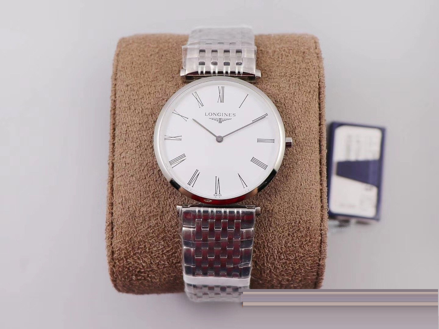 Gerçek-replika karşılaştırması: Zhao Liying'in taktığı N1 Factory Longines La Grande Classique serisi orijinal Cal.420 İsviçre kuvars mekanizmalı replika saat incelemesi — 12. fotoğraf