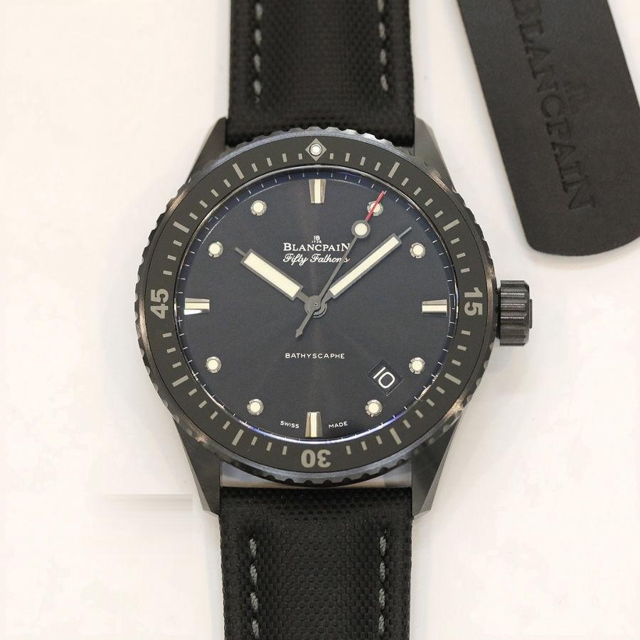 GF Factory Blancpain Fifty Fathoms 5000-0130-B52A Kol Saati (Seramik Kasa) — 1. fotoğraf