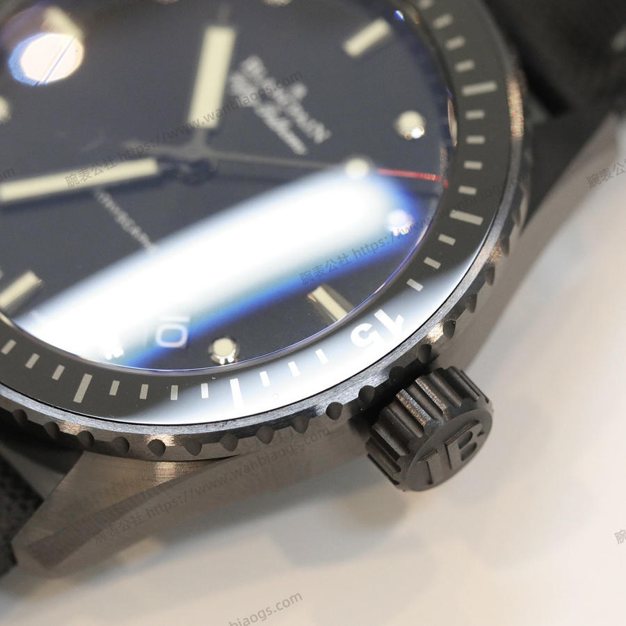 GF Factory Blancpain Fifty Fathoms 5000-0130-B52A Kol Saati (Seramik Kasa) — 6. fotoğraf