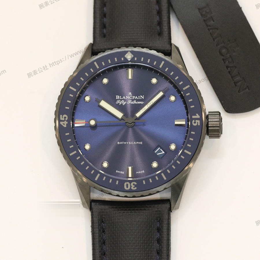 GF Factory Blancpain Fifty Fathoms 5000-0240-O52A Saat (Seramik Kasa) — 1. fotoğraf