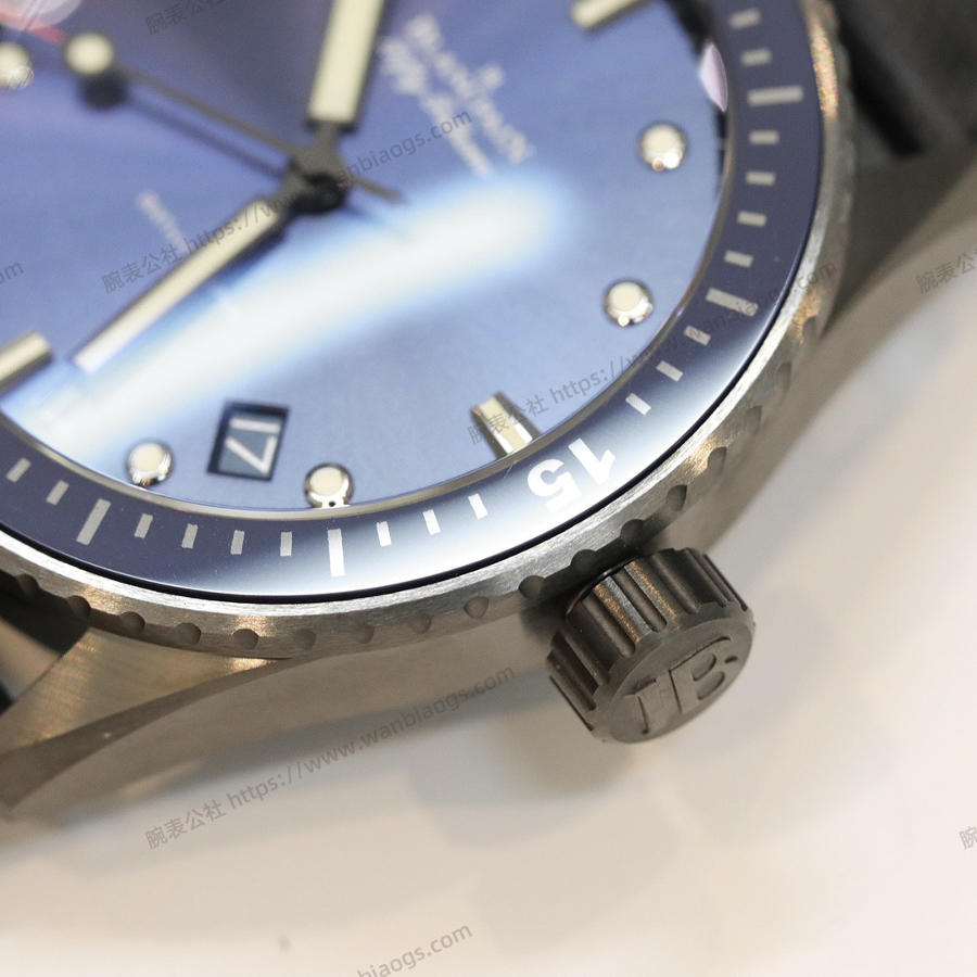 GF Factory Blancpain Fifty Fathoms 5000-0240-O52A Saat (Seramik Kasa) — 6. fotoğraf