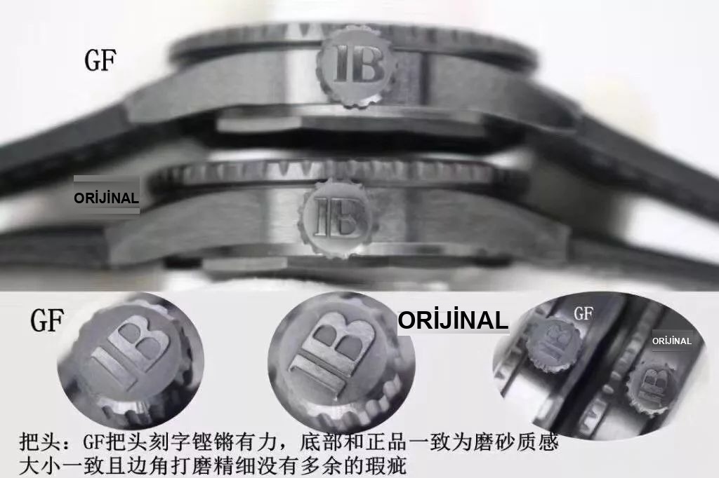 GF Factory Blancpain Fifty Fathoms seramik kasa 5000 serisi 43.6 mm replika saat orijinal karşılaştırmalı incelemesi — 6. fotoğraf