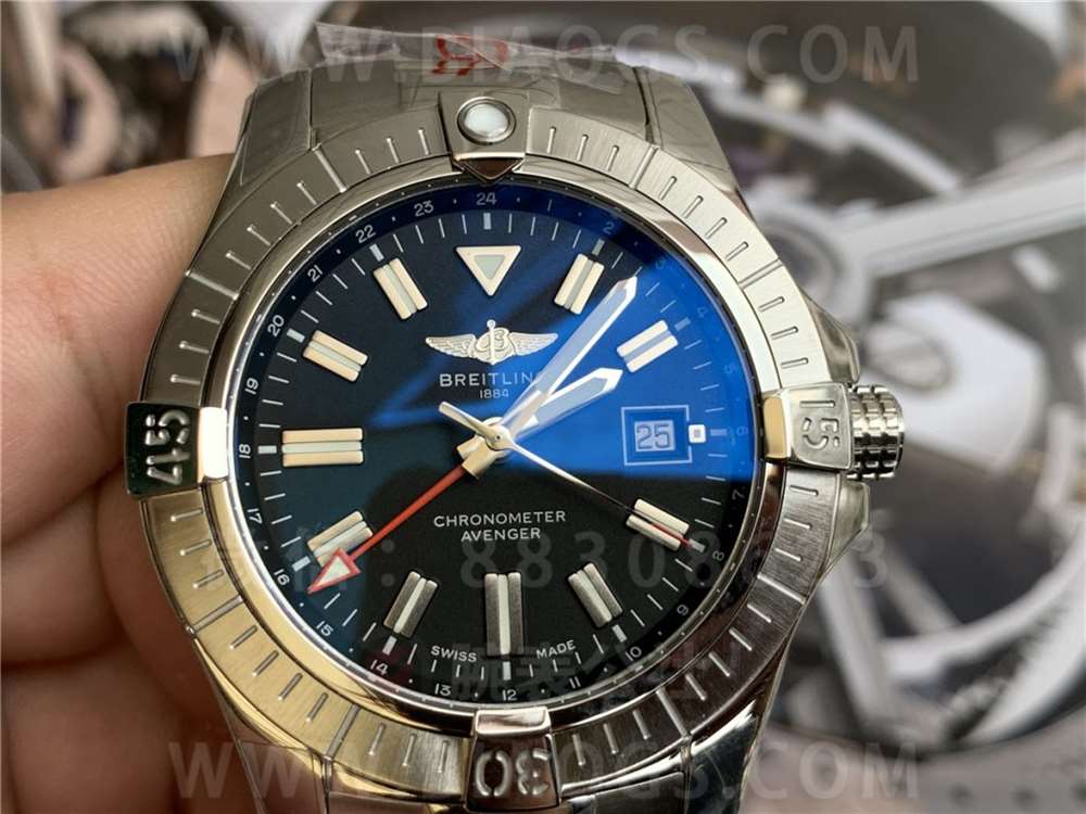 GF Factory Breitling Avenger 45 mm çift zaman dilimli saat işçilik incelemesi — 14. fotoğraf